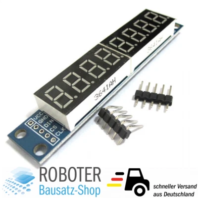 MAKERMIND MAX7219 Led Modul 8Bit 7-Segmentanzeige Arduino DIY-Elektronik