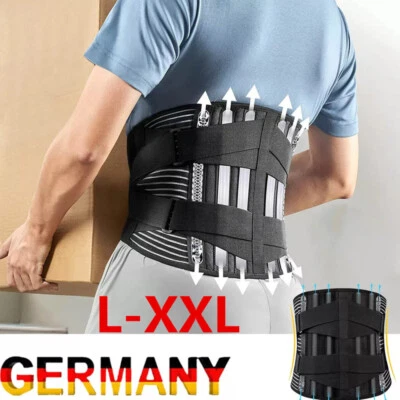 Rückenbandage Lendenwirbelstütze Gürtel Rückengurt Rückenschmerzen Herren Damen - Bild 1 von 4