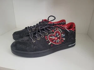 Zapatillas Desigual Bordadas Corazón Cósmico Parte Superior Baja Para Mujer Talla 7.5 Diseñador - Imagen 1 de 8