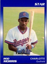 1989 Star Rod Morris #8 Texas Rangers Charlotte Baseball Card