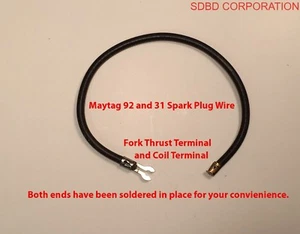 Cable de encendido de bujía para motor MAYTAG 92 y 31 de un solo cilindro Hit and Miss - Imagen 1 de 1