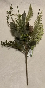 Rustic Butterfly & Greenery Faux Floral Pick - Picture 1 of 5