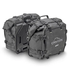 GIVI CANYON GRT720 Pair Of Soft Waterproof Side Bags 25LT MONOKEY Motorcycle - Picture 1 of 9