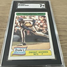1985 Topps #36 Dwight Gooden DRAKE’s Rookie Baseball Card ⚾️PSA 7⚾️ Near Mint