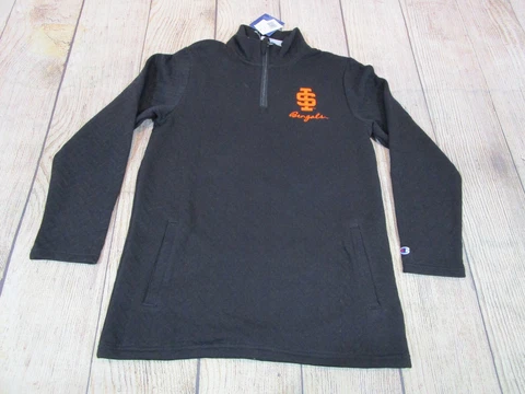 NWT Champion Idaho State ISU Bengals Black 1/4 Zip Pullover Sweatshirt Men's Cover