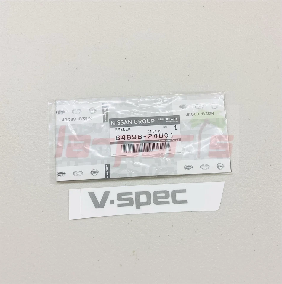 GENUINA NISSAN 95-98 SKYLINE GTR R33 MALETERO TRASERO V-SPEC CALCOMANÍA PEGATINA 84896-24U01 Foto 1 de 1