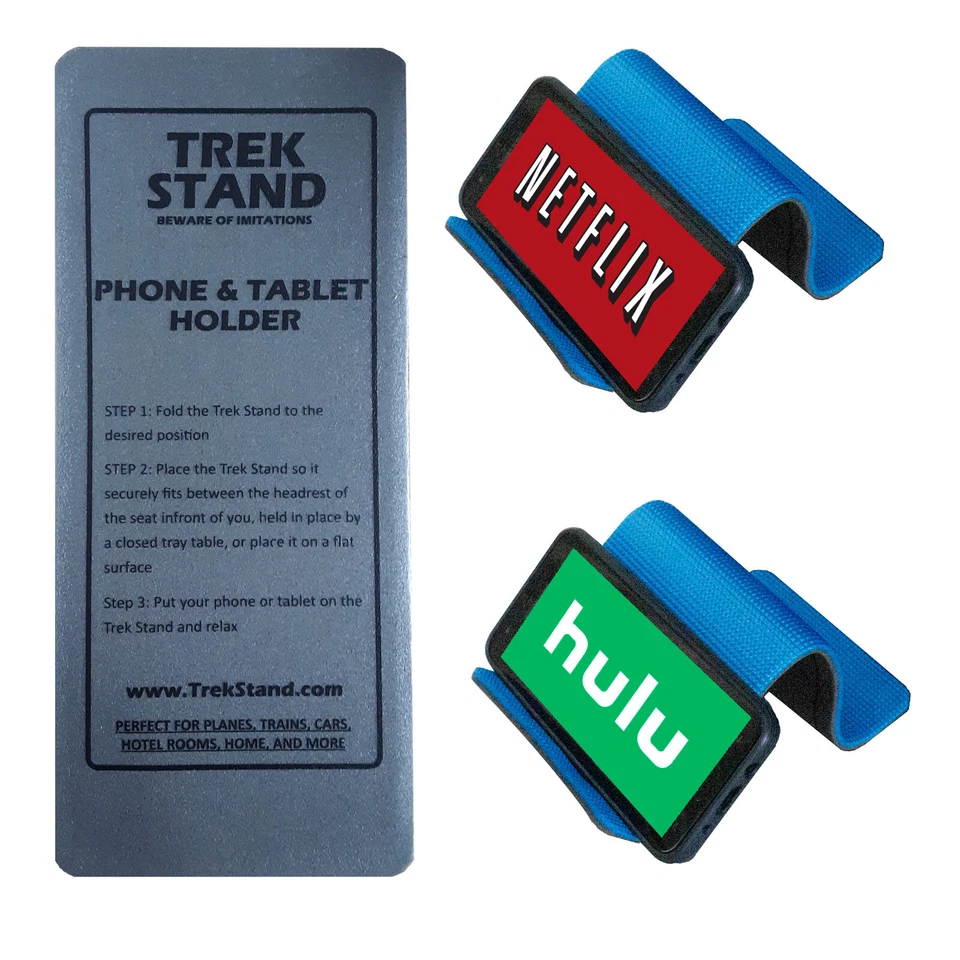 Trek Stand Universal Cellphone Holder for Airplane, Travel, Hotel, Flying - Image 1 of 4