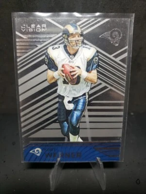 2016 KURT WARNER PANINI CLEAR VISION #79 CARD ST LOUIS RAMS CARDINALS PWE HOF - Image 1 of 2