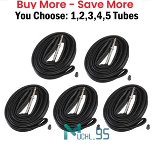 2/4/5Pcs 700c Road Bike Tube 700x23c to 25c 60mm Presta Vlave Bicycle Inner Tube - Picture 1 of 23