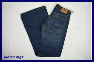 Jeans da donna vita bassa a zampa d'elefante pantaloni bootcut vintage 40 w26 - Picture 1 of 7