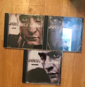 Johnny Cash Love God Murder 3 CD Set No Box BMG Music Club Issue - Picture 1 of 10