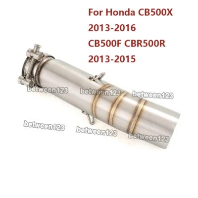 For Honda CB500F CBR500R 2013-2015 CB500X 2013-2016 Mid Link Silence Exhaust Tip - Image 1 of 4