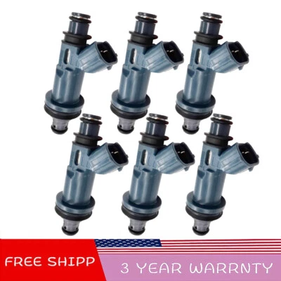 6pcs Fuel Injectors For Toyota Avalon 1998-2004 Camry 1998-2001 Sienna 1998-2003 - Image 1 of 4