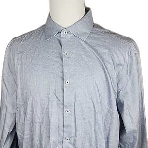 Charles Tyrwhitt Extra Slim Fit Non Iron Button Dress Shirt Light Gray 17.5 / 35 - Picture 1 of 7