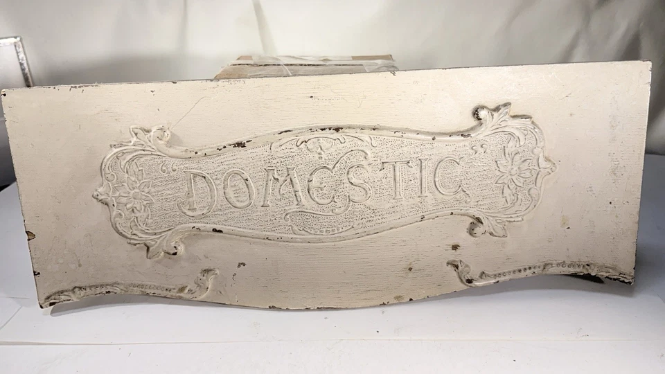 Antiguo cajón de suministro de madera frontal doméstico G Foto 1 de 4