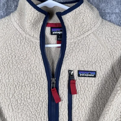 Hombres PATAGONIA Retro Pile El Cap Caqui Cremallera Completa Polar Suéter Chaqueta Grande Foto 1 de 4