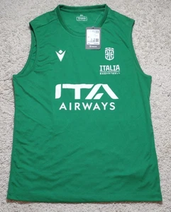 Macron Italien Basketball Training Trikot Herren XXL grün Shirt 2023 NEU - Bild 1 von 8