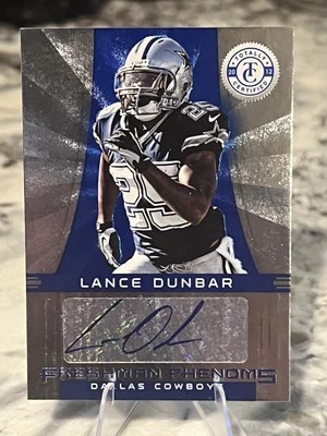 2012 Panini Totally Certified Lance Dunbar Freshman Phenoms Blue Auto /99 RC - Image 1 of 3
