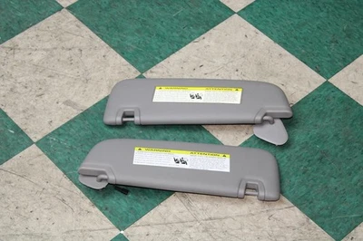 10-16 Panamera *WORN* Grey Overhead Roof Pair LH RH Sunvisor Sun Visor Shade WTY Foto 1 de 4