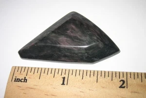 PIETRA DI OSSIDIANA PAVONE NATURALE TAGLIO STILE CABOCHON LUCIDO 1,9" ~ 11,2g - Foto 1 di 11