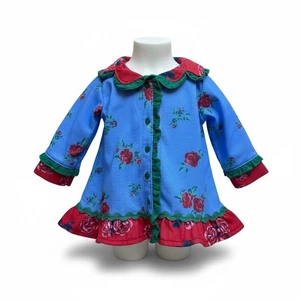 Matilda Jane 18” Doll Clothes Sleepover PJ Top Only Blue Floral - Picture 1 of 6
