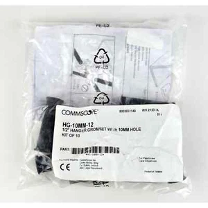 HG-10MM-12 NUEVO ojal CommScope con orificio único de 10 mm para colgador de 1/2 pulgada 10 PK - Imagen 1 de 3