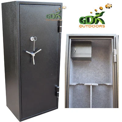 GDK 26 GUN CABINET, KEY LOCKING FIREPROOF VAULT,GUN SAFE,SHOTGUN,RIFLE, AMMO - Image 1 of 4