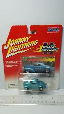 1/64 JOHNNY LIGHTNING WILLYS GASSERS 1941 WILLYS GASSER CHALLENGER BLUE QUINTO - Image 1 of 3