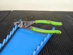 #ba551 Snap On Tools 47cf GREEN Slip Joint Pliers - Picture 1 of 17