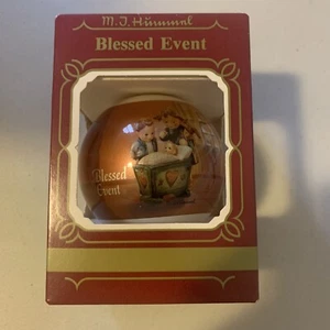 M.J. Hummel Blessed Event Ball Christmas Ornament 1983 Goebel Nativity New - Picture 1 of 6