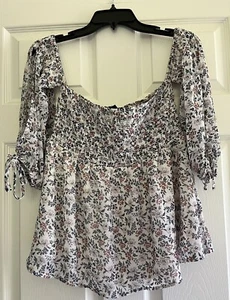 AMERICAN EAGLE OUTFITTERS CROPPED OFF SCHULTER SHIRT BLUSE - klein - Bild 1 von 5
