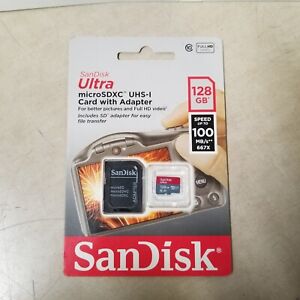 SanDisk 128GB Ultra UHS-I microSDXC Memory Card 100MB/S SDSQUNC-128G-AN6IA