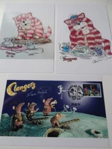 BAGPUSS + THE CLANGERS PETER FIRMIN + OLIVER POSTGATE SIGNED PRE-PRINT PHOTOS - Picture 1 of 1