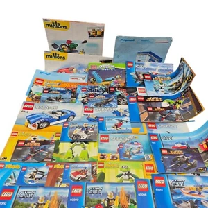 Lego Playmobil Megablock Manual Instruction Booklet Joblot Bundle 38x Vintage - Picture 1 of 18