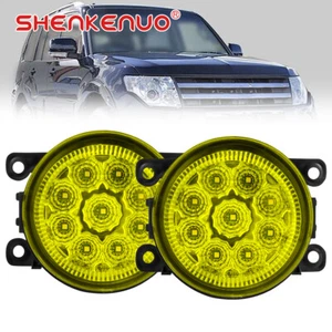 For Mitsubishi Pajero IV Van V80 V90 Box 2007-2012 LED Front YELLOW Fog Light - Picture 1 of 13