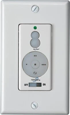 Minka Aire Wall Control White Switch For Select Fans Three Speed Light Dimming - Image 1 of 4