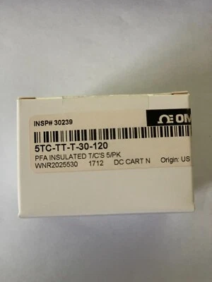 OMEGA ENGINEERING 5TC-TT-T-30-120 Type T Thermo-Coupler One Piece Only - Image 1 of 2