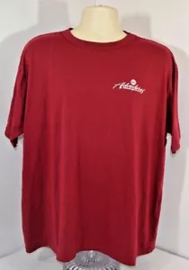 Camiseta de Colección Rei Adventures Cuello Redondo Campamento Rojo Blanco Script Para Hombres XL Hecha en EE. UU. - Imagen 1 de 1