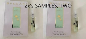2X Eau Parfumee au The Vert Bvlgari perfume cologne 1.5ml CARDED Spray SAMPLE - Picture 1 of 1