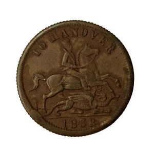 Britain 1838 Cumberland Jack Road To Hanover Game Counter Token Queen Victoria - Picture 1 of 2