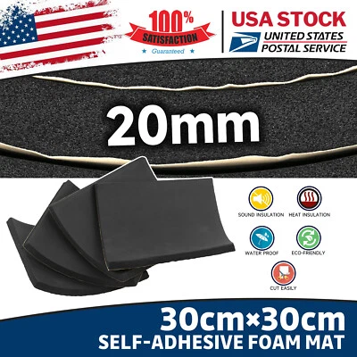 Alfombrilla amortiguadora de sonido de 16 pies cuadrados con aislamiento de ruido para automóviles de 12" * 12" techo Foto 1 de 4