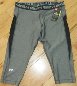 Under Armour Coolswitch heatgear capris leggings NWT womens S gray - Picture 1 of 4