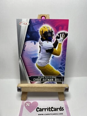 CHRIS AUTMAN-BELL 2022 Sage Premier Draft SILVER #7 Minnesota Golden Gophers - Image 1 of 4