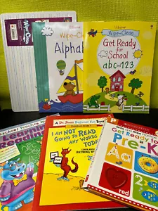 Grade PK LOT of 6 Workbooks, Activities, Curriculum, Enrichment, Fun, Math - Picture 1 of 12