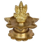 Brass Diya Diwali Dia Ganesha Oil Lamp Deepak 7 Wicks Home Decor 3*3*3 inch