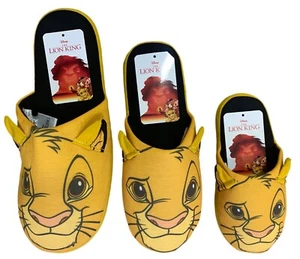 ZAPATILLAS DISNEY PARA HOMBRES DAMAS NIÑOS EL REY LEÓN MULA ZAPATILLAS FAMILIA A JUEGO NUEVAS CON ETIQUETAS - Imagen 1 de 3
