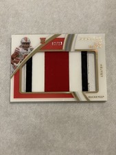 TREY SERMON 2021 Immaculate Collegiate Rookie Helmet Jumbo Patch RC #d /13