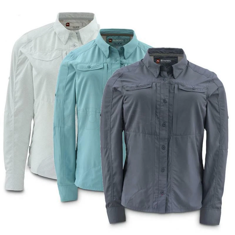 SIMMS Women's Guide Attractor Shirt. M Pool or Nightshade. Sun Protected UPF 50+ - Image 1 of 4