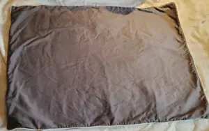 Frette home grey sham with ivory piping cotton sateen - Picture 1 of 5