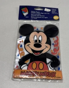 1997 Wilton Mickey Mouse Lollipop Treat Candy Bags with Ties - Picture 1 of 4